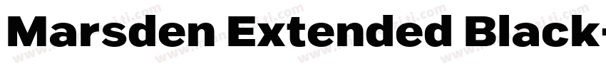 Marsden Extended Black字体转换